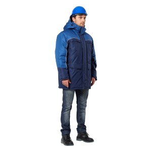 Куртка мужская утепленная "Фристайл" т.синий/индиго